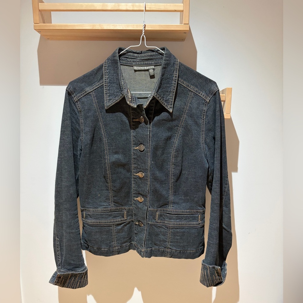 Dark Wash Denim Jacket - Tristan & Iseut